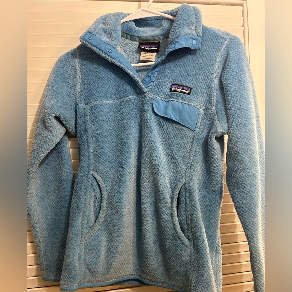 Patagonia Light Blue Snap-T Fleece